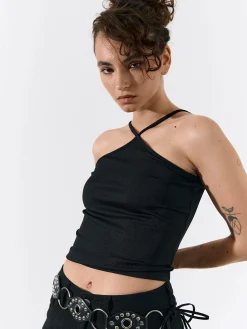 GATE Bokserka z żebrowanej dzianiny| Koszulki I Topy·Podkoszulki ☀️|Koszulki I Topy·Crop Top ☀️