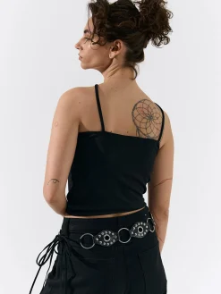 GATE Bokserka z żebrowanej dzianiny| Koszulki I Topy·Podkoszulki ☀️|Koszulki I Topy·Crop Top ☀️