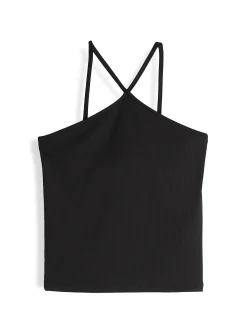 GATE Bokserka z żebrowanej dzianiny| Koszulki I Topy·Podkoszulki ☀️|Koszulki I Topy·Crop Top ☀️