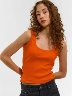 GATE Bokserka z żebrowanej dzianiny| Koszulki I Topy·Podkoszulki ☀️