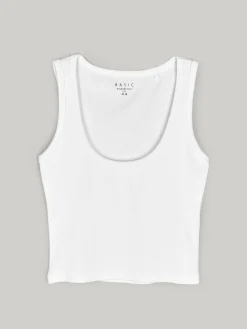 GATE Bokserka z żebrowanej dzianiny| Koszulki I Topy·Podkoszulki ☀️