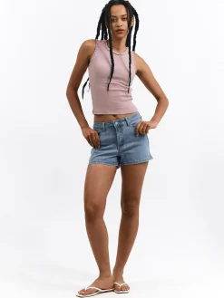 GATE Bokserka z żebrowanej dzianiny| Koszulki I Topy·Podkoszulki ☀️