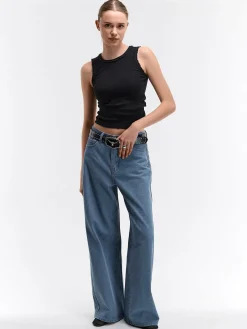 GATE Bokserka z żebrowanej dzianiny| Koszulki I Topy·Podkoszulki ☀️