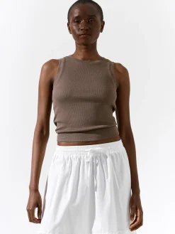 GATE Bokserka z żebrowanej dzianiny| Koszulki I Topy·Podkoszulki ☀️