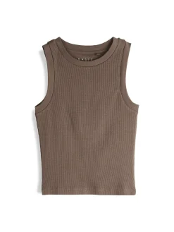 GATE Bokserka z żebrowanej dzianiny| Koszulki I Topy·Podkoszulki ☀️