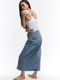 GATE Bokserka z żebrowanej dzianiny z koronką| Koszulki I Topy·Podkoszulki ☀️