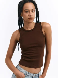 GATE Bokserka z żebrowanej dzianiny| Koszulki I Topy·Podkoszulki ☀️