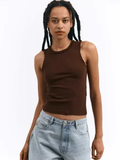 GATE Bokserka z żebrowanej dzianiny| Koszulki I Topy·Podkoszulki ☀️