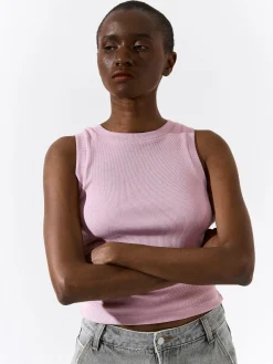 GATE Bokserka z żebrowanej dzianiny| Koszulki I Topy·Podkoszulki ☀️