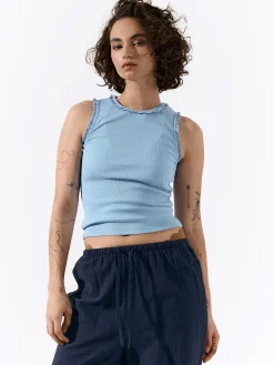 GATE Bokserka z żebrowanej dzianiny| Koszulki I Topy·Podkoszulki ☀️