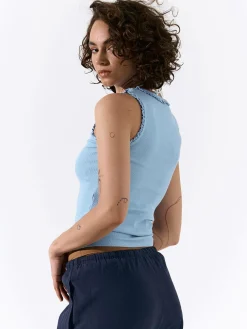 GATE Bokserka z żebrowanej dzianiny| Koszulki I Topy·Podkoszulki ☀️