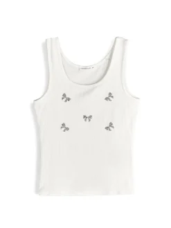 GATE Bokserka z żebrowanej dzianiny| Koszulki I Topy·Podkoszulki ☀️