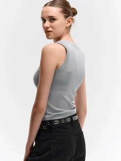 GATE Bokserka z żebrowanej dzianiny| Koszulki I Topy·Podkoszulki ☀️