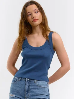 GATE Bokserka z żebrowanej dzianiny| Koszulki I Topy·Podkoszulki ☀️