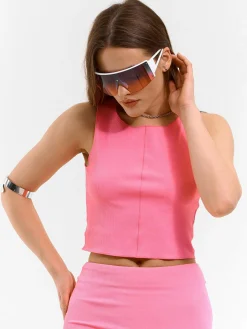 GATE Bokserka z żebrowanej dzianiny| Koszulki I Topy·Podkoszulki ☀️