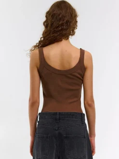 GATE Bokserka z żebrowanej dzianiny| Koszulki I Topy·Podkoszulki ☀️