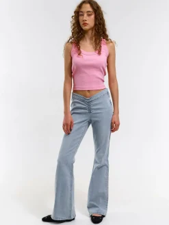 GATE Bokserka z żebrowanej dzianiny| Koszulki I Topy·Podkoszulki ☀️