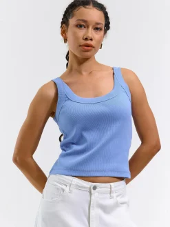 GATE Bokserka z żebrowanej dzianiny| Koszulki I Topy·Podkoszulki ☀️