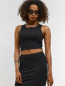 GATE Bokserka z żebrowanej dzianiny| Koszulki I Topy·Podkoszulki ☀️