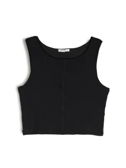 GATE Bokserka z żebrowanej dzianiny| Koszulki I Topy·Podkoszulki ☀️