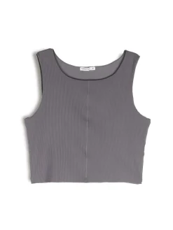 GATE Bokserka z żebrowanej dzianiny| Koszulki I Topy·Podkoszulki ☀️