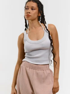 GATE Bokserka z żebrowanej dzianiny| Koszulki I Topy·Podkoszulki ☀️