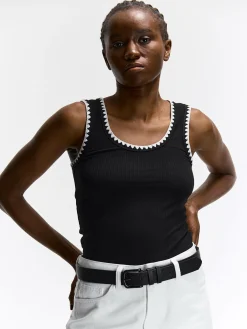 GATE Bokserka z żebrowanej dzianiny| Koszulki I Topy·Podkoszulki ☀️