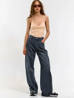 GATE Bokserka z żebrowanej dzianiny| Koszulki I Topy·Podkoszulki ☀️