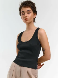 GATE Bokserka z żebrowanej dzianiny| Koszulki I Topy·Podkoszulki ☀️