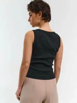 GATE Bokserka z żebrowanej dzianiny| Koszulki I Topy·Podkoszulki ☀️