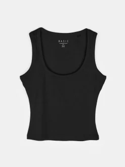 GATE Bokserka z żebrowanej dzianiny| Koszulki I Topy·Podkoszulki ☀️