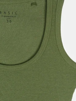 GATE Bokserka z żebrowanej dzianiny| Koszulki I Topy·Podkoszulki ☀️