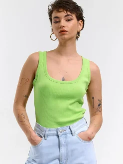 GATE Bokserka z żebrowanej dzianiny| Koszulki I Topy·Podkoszulki ☀️