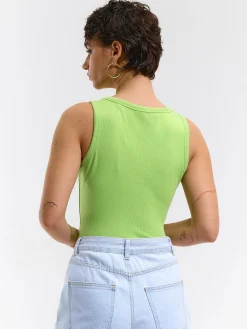 GATE Bokserka z żebrowanej dzianiny| Koszulki I Topy·Podkoszulki ☀️