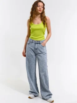 GATE Bokserka z żebrowanej dzianiny| Koszulki I Topy·Podkoszulki ☀️