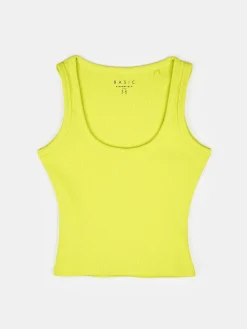 GATE Bokserka z żebrowanej dzianiny| Koszulki I Topy·Podkoszulki ☀️