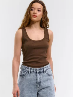 GATE Bokserka z żebrowanej dzianiny| Koszulki I Topy·Podkoszulki ☀️