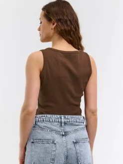 GATE Bokserka z żebrowanej dzianiny| Koszulki I Topy·Podkoszulki ☀️