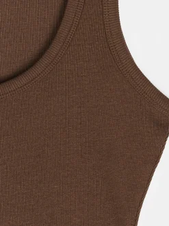 GATE Bokserka z żebrowanej dzianiny| Koszulki I Topy·Podkoszulki ☀️