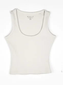 GATE Bokserka z żebrowanej dzianiny| Koszulki I Topy·Podkoszulki ☀️