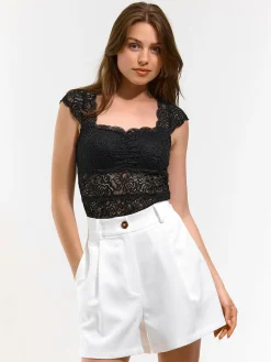 GATE Bokserka z koronką| Koszulki I Topy·Podkoszulki ☀️