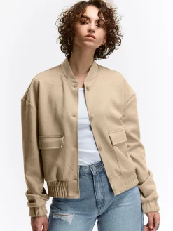 GATE Bomberka wykonana z imitacji zamszu| Kurtki I Płaszcze·Kurtki Przejściowe|Kurtki I Płaszcze·Bomber