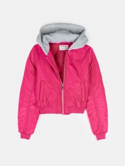 GATE Bomberka z kapturem|Dzieci Dziewczynki·Kurtki I Płaszcze