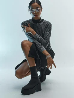 GATE Botki na platformie damske| Buty