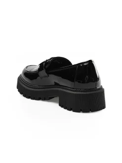 GATE Błyszczące mokasyny z klamrą| Buty