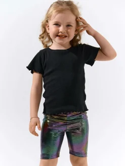 GATE Błyszczące szorty biker|Dzieci Dziewczynki·Spodnie I Legginsy|Dziewczynki·Szorty ☀️