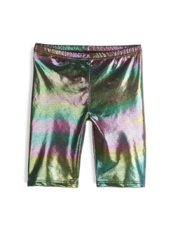 GATE Błyszczące szorty biker|Dzieci Dziewczynki·Spodnie I Legginsy|Dziewczynki·Szorty ☀️