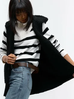 GATE Ciepła kamizelka z kapturem| Kurtki I Płaszcze·Kamizelki