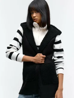 GATE Ciepła kamizelka z kapturem| Kurtki I Płaszcze·Kamizelki