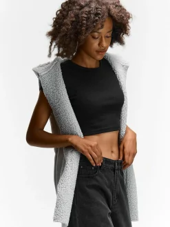 GATE Ciepła kamizelka z kapturem| Kurtki I Płaszcze·Kamizelki